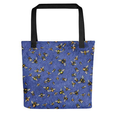 Bees on Blue - Tote Bag