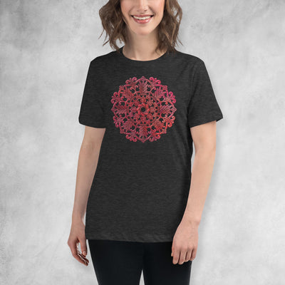 Mandala Red - Relaxed Fit T-Shirt