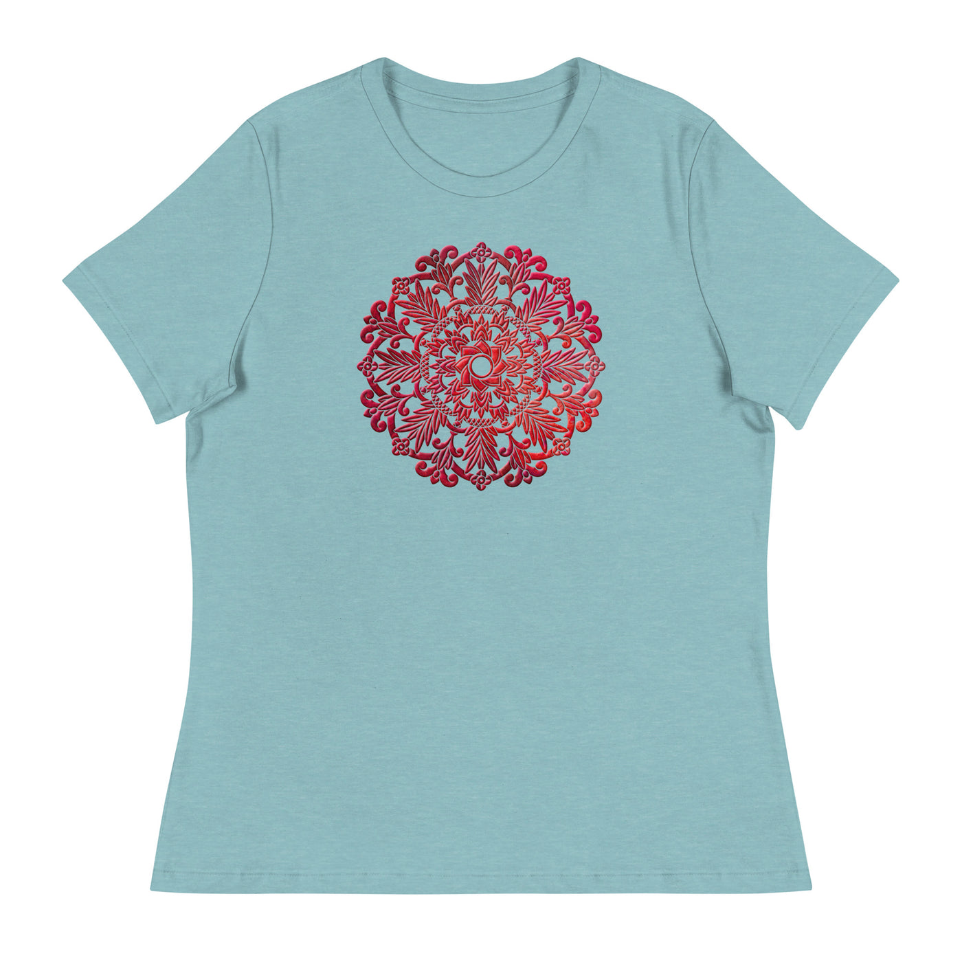 Mandala Red - Relaxed Fit T-Shirt