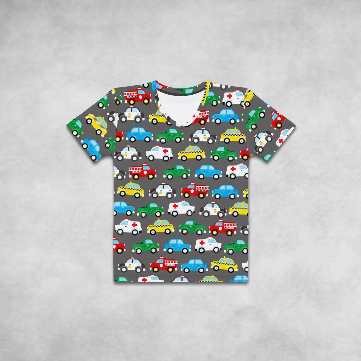 Triazzle Baby - Vehicles (all over) - charcoal