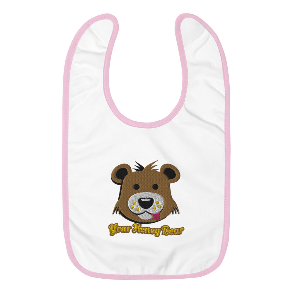 Honey Bear - Embroidered Baby Bib