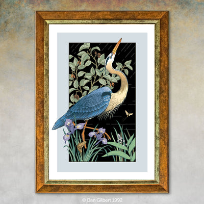 Limited Edition Giclée - Great Blue Heron by Dan Gilbert