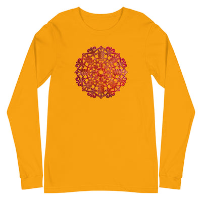 Mandala Red - Long Sleeve T-Shirt