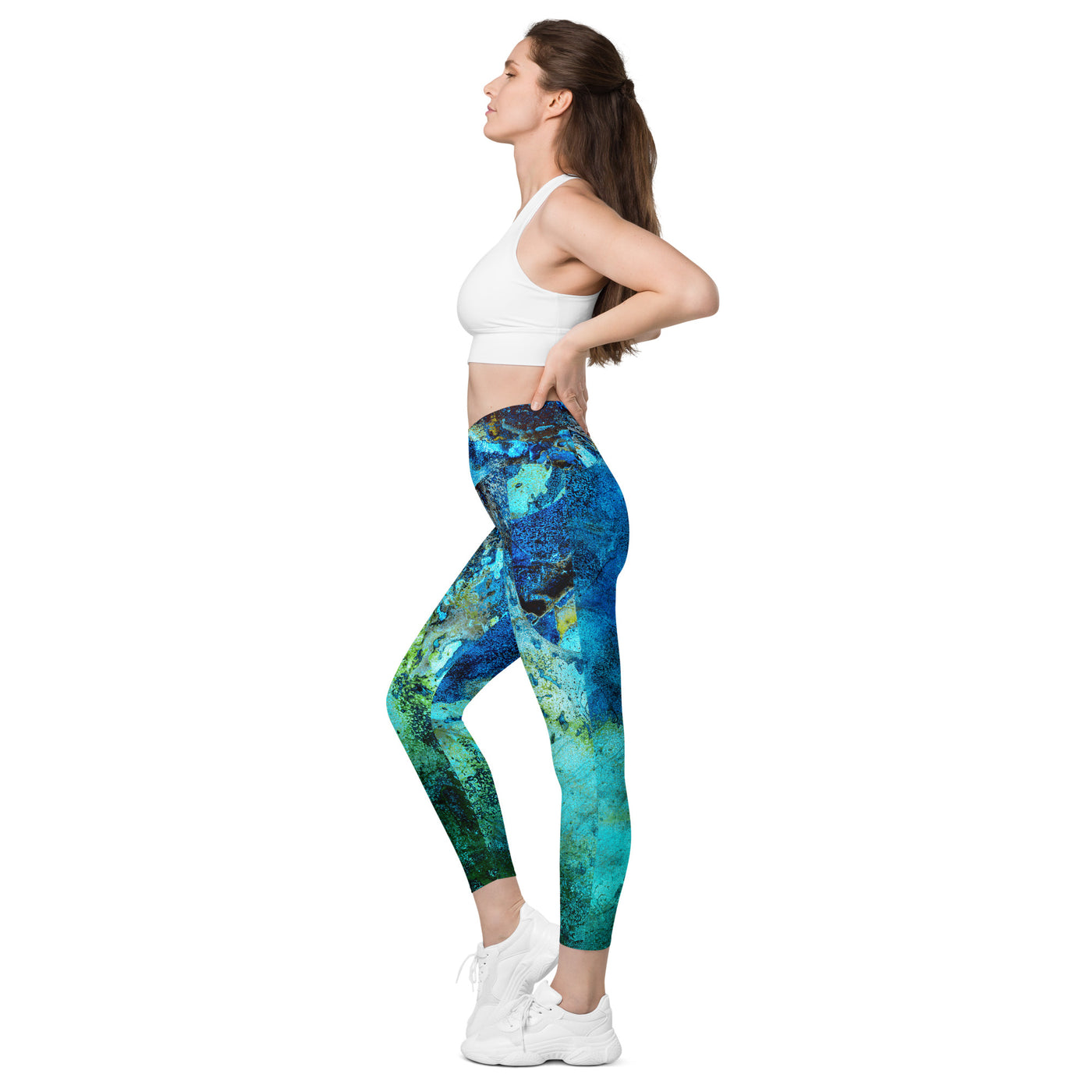 Painter's Dream - Crossover leggings with pockets