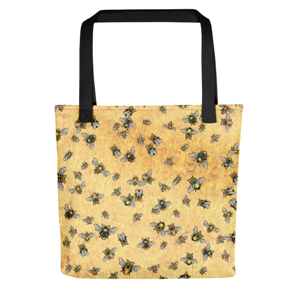 Bees on Yellow- Tote Bag
