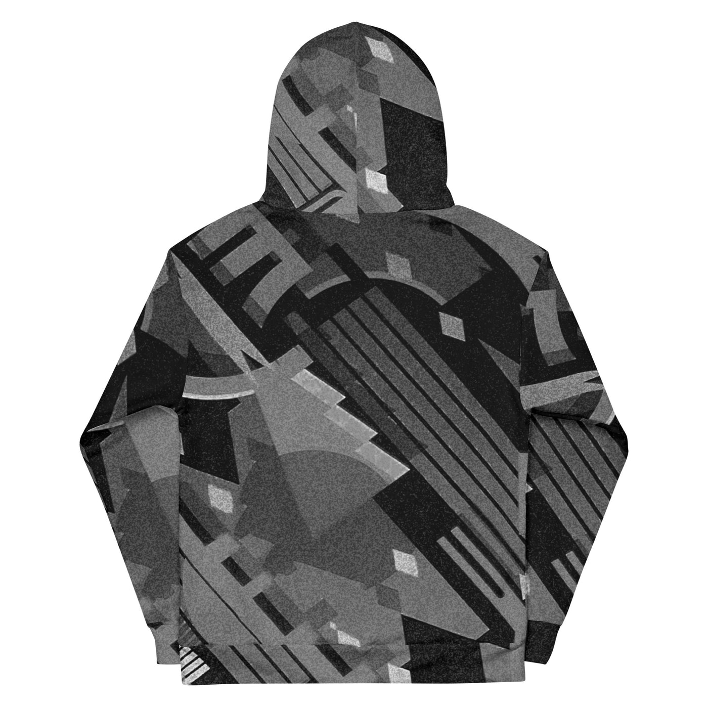 TechAbstract 1 in black & white- Hoodie