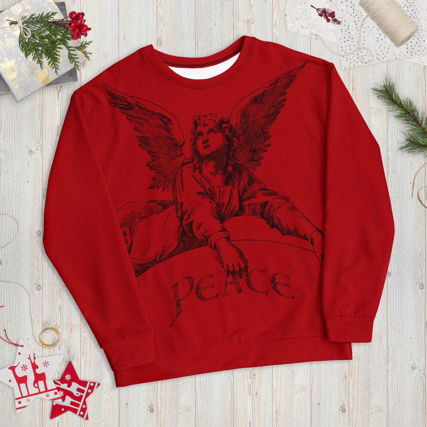 Peace Angel Sweatshirt - Black Ink