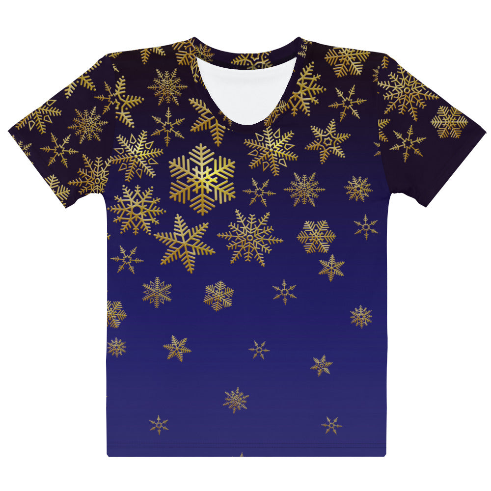 Snowflakes Blue - Women's T-shirt