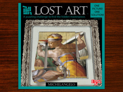 Rare Collectable Lost Art - Michelangelo - 3D Block Puzzle - by Dan Gilbert