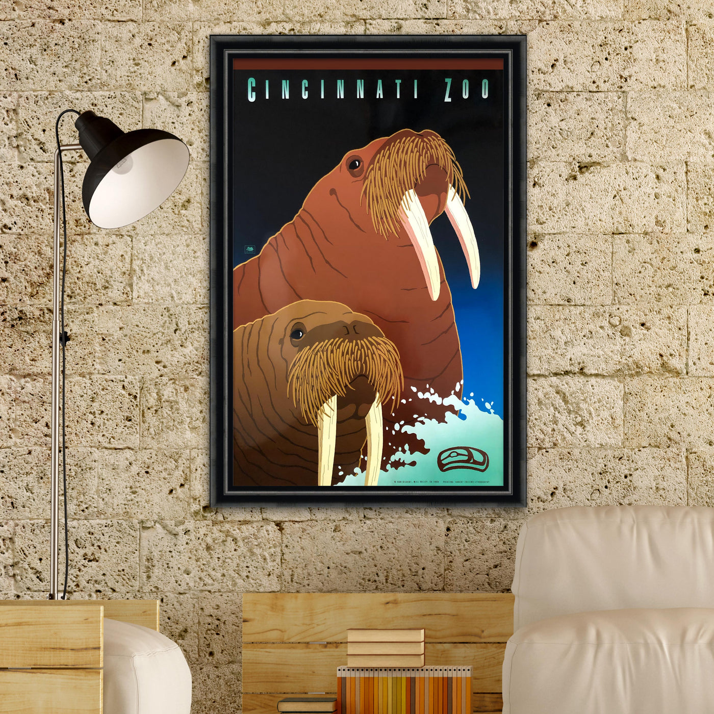 Cincinnati Zoo Poster Walrus