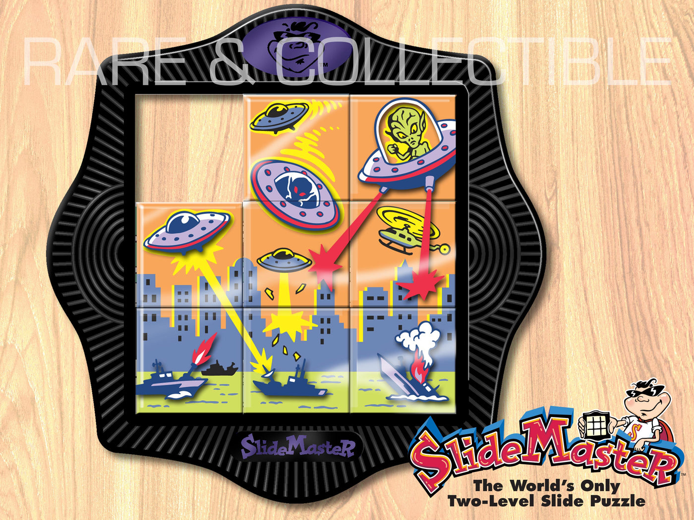 Rare and Collectible Slide Puzzle - "SlideMaster - Aliens" - by Dan Gilbert