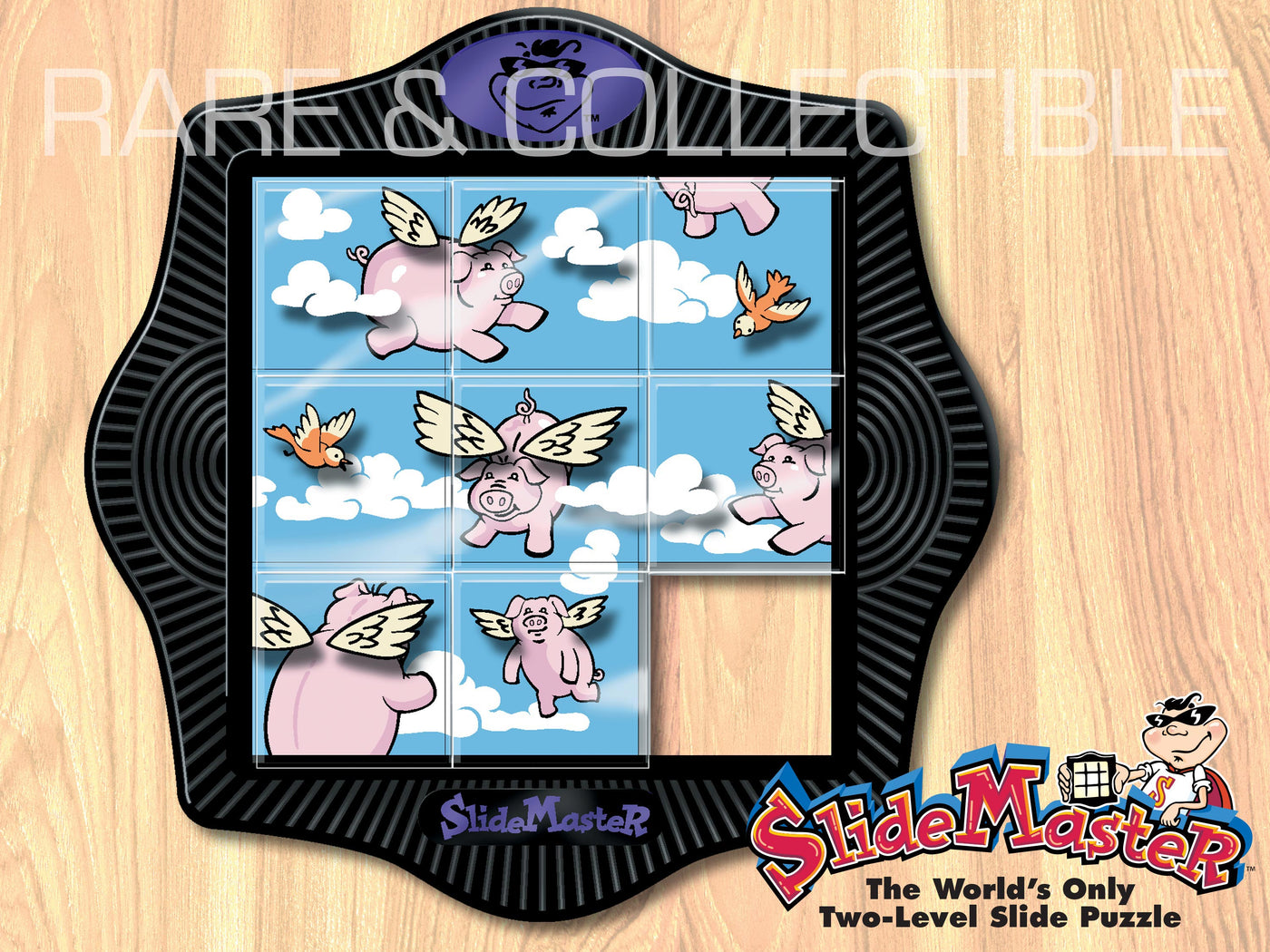 Rare & Collectible - SlideMaster - Flying Pigs - Puzzle by Dan Gilbert