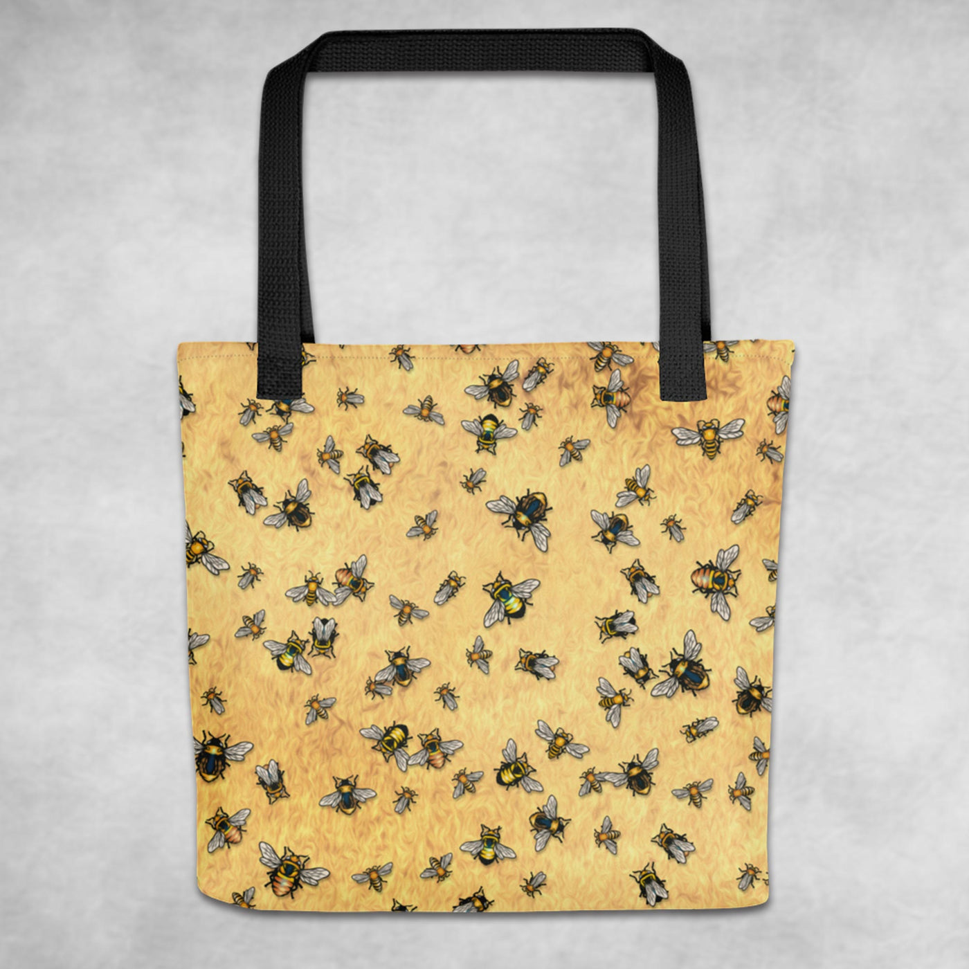 Bees on Yellow- Tote Bag
