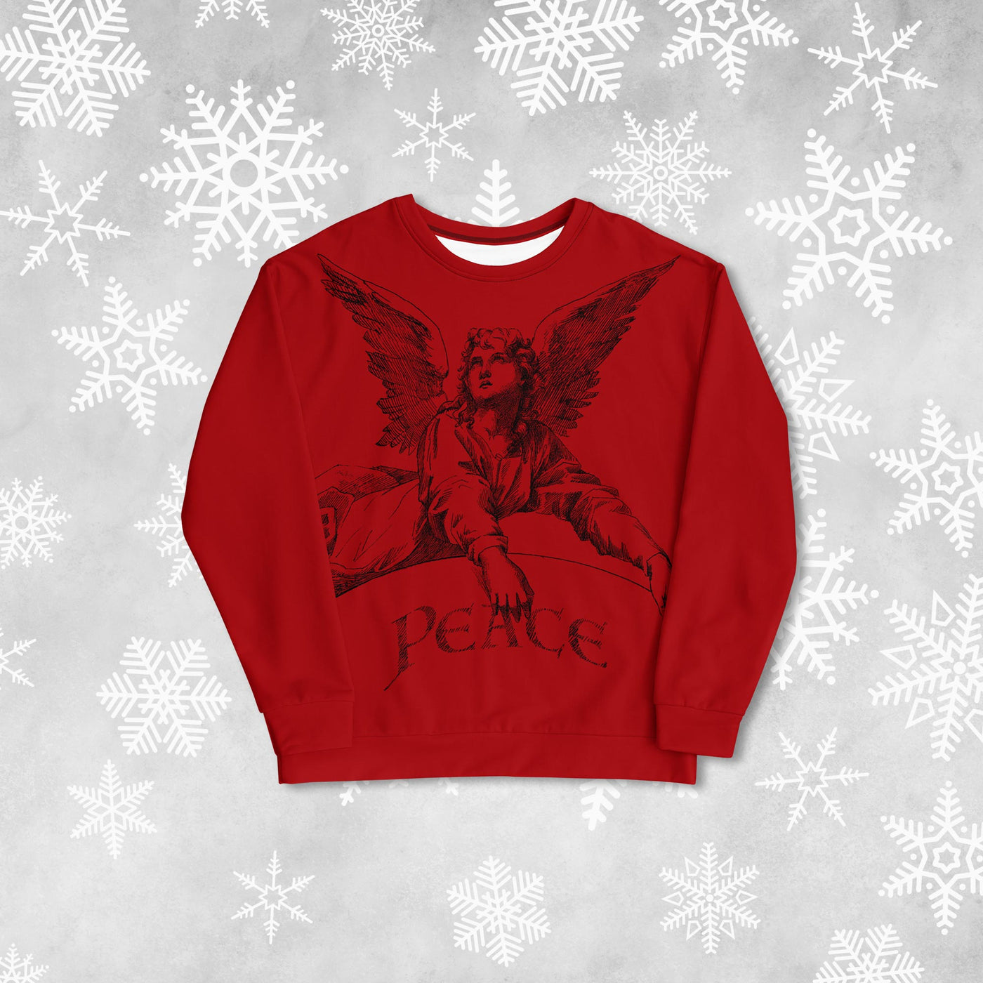 Peace Angel Sweatshirt - Black Ink