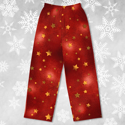 Stars on Red - Wide leg Lounge Pants