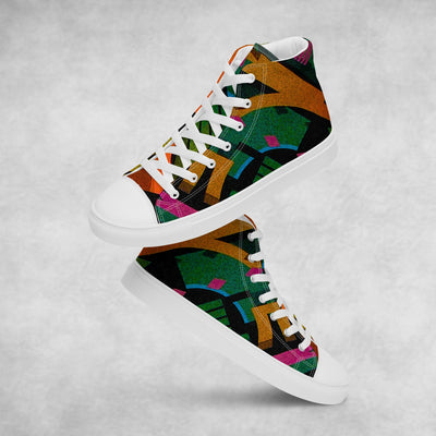 TechAbstract 1 - Women's High Top Canvas Shoes
