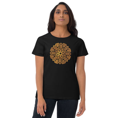 Mandala Gold - Fitted Scoop Tee