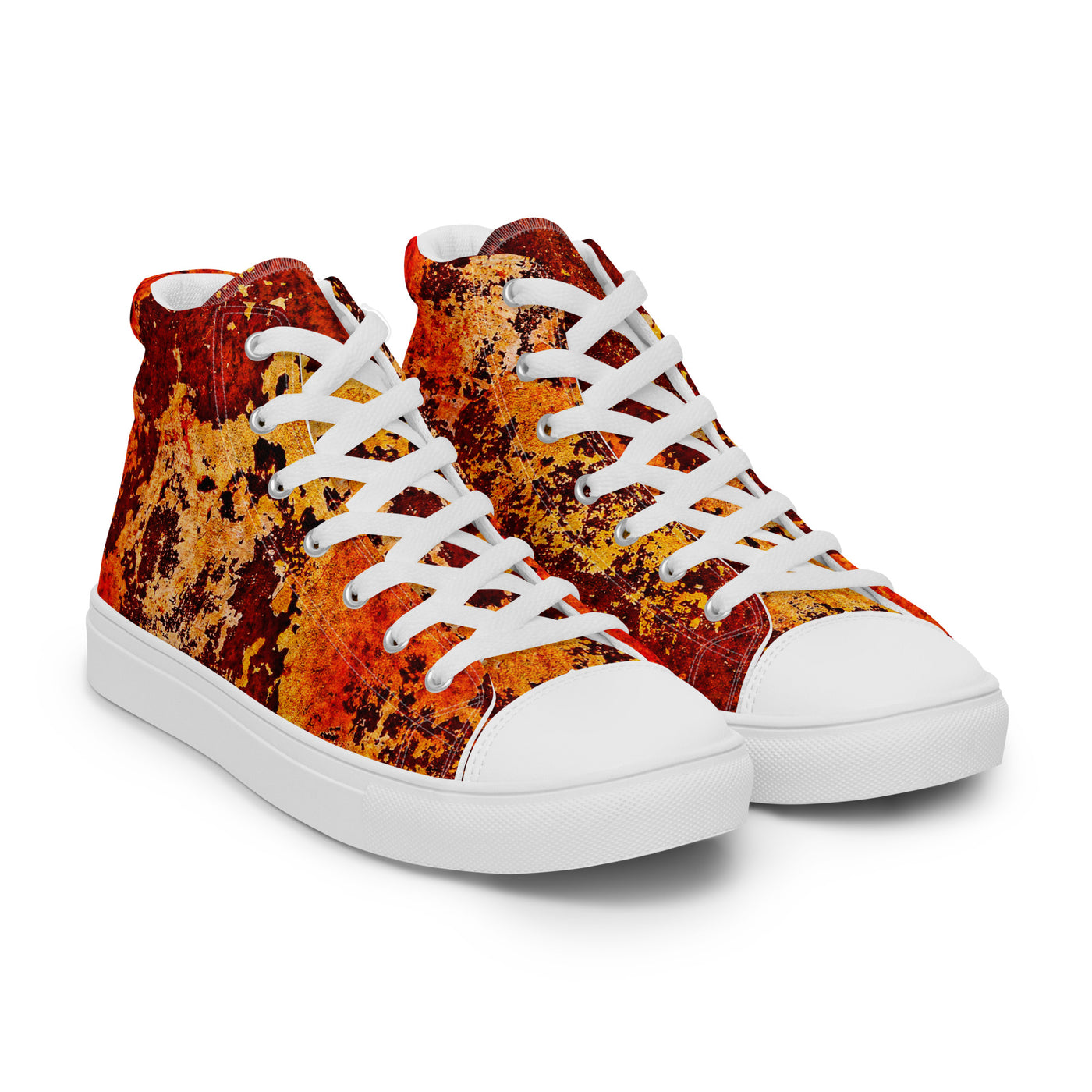 Rust - Women’s High Top Canvas Shoes