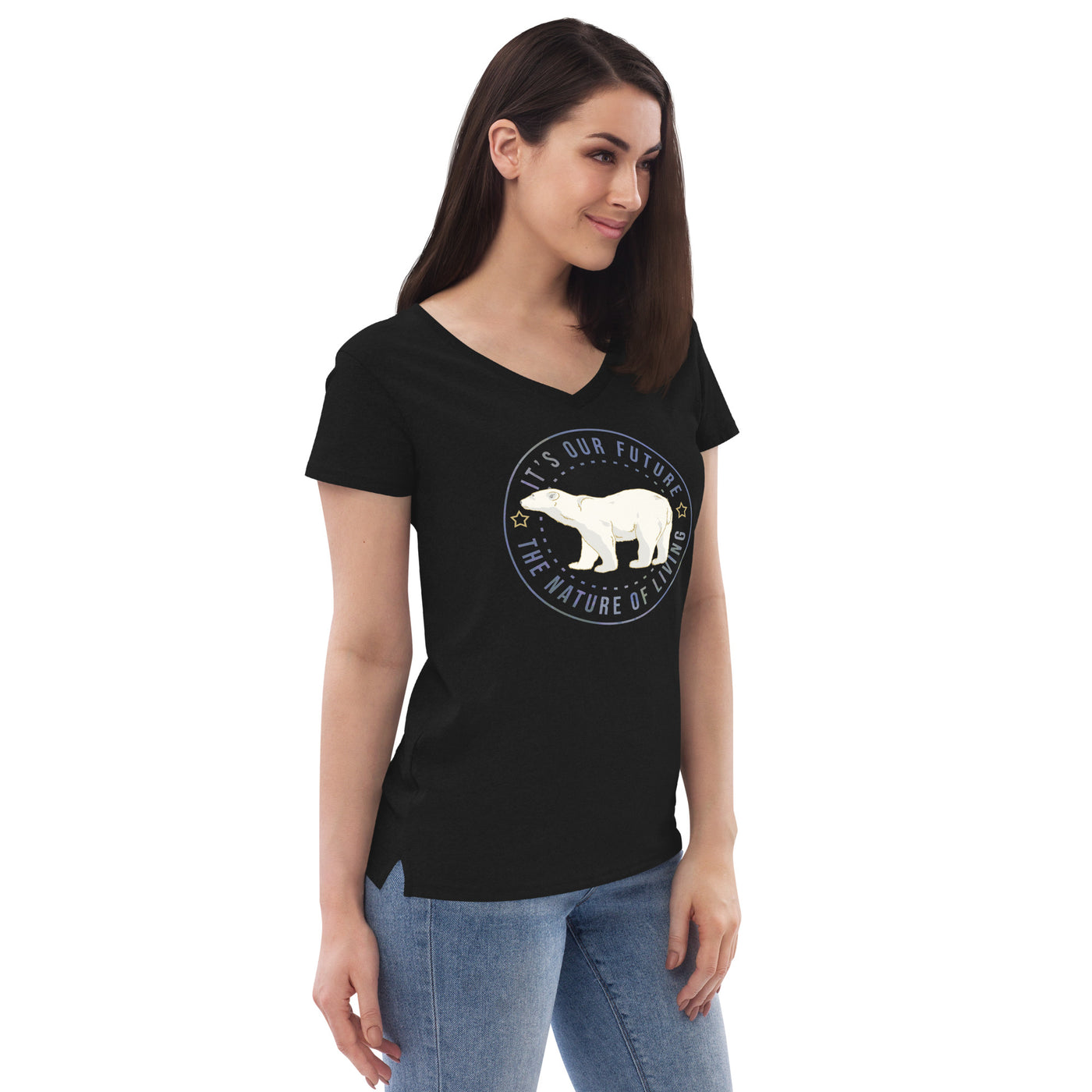 Polar Bear - V-Neck T-shirt