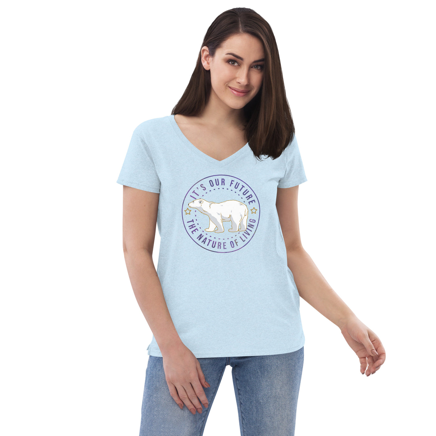 Polar Bear - V-Neck T-shirt
